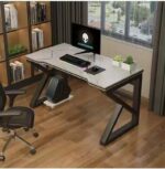 میز کامپیوتر با طراحی جدید و مدرن سیاه و سفید - تصویر 4