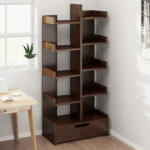 قفسه کتاب مدرن چوبی – طراحی خاص و - تصویر 5