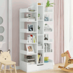 قفسه کتاب مدرن چوبی – طراحی خاص و - تصویر 3