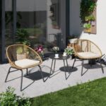 مجموعه نشیمن فضای باز دو نفره