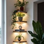 شلف دیواری |نورپردازی LED