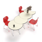 میز گرد مدرن با طراحی خلاقانه - تصویر 2