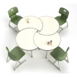 میز گرد مدرن با طراحی خلاقانه